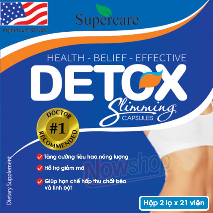 Viên uống giảm cân cấp tốc Detox hỗ trợ giảm cảm giác thèm ăn giúp đào thải mỡ thừa bụng eo đùi sau sinh tại nhà nhanh