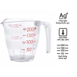 Cốc đong chia vạch INOCHI Yoko 500ml, 200ml hàng xuất NHẬT