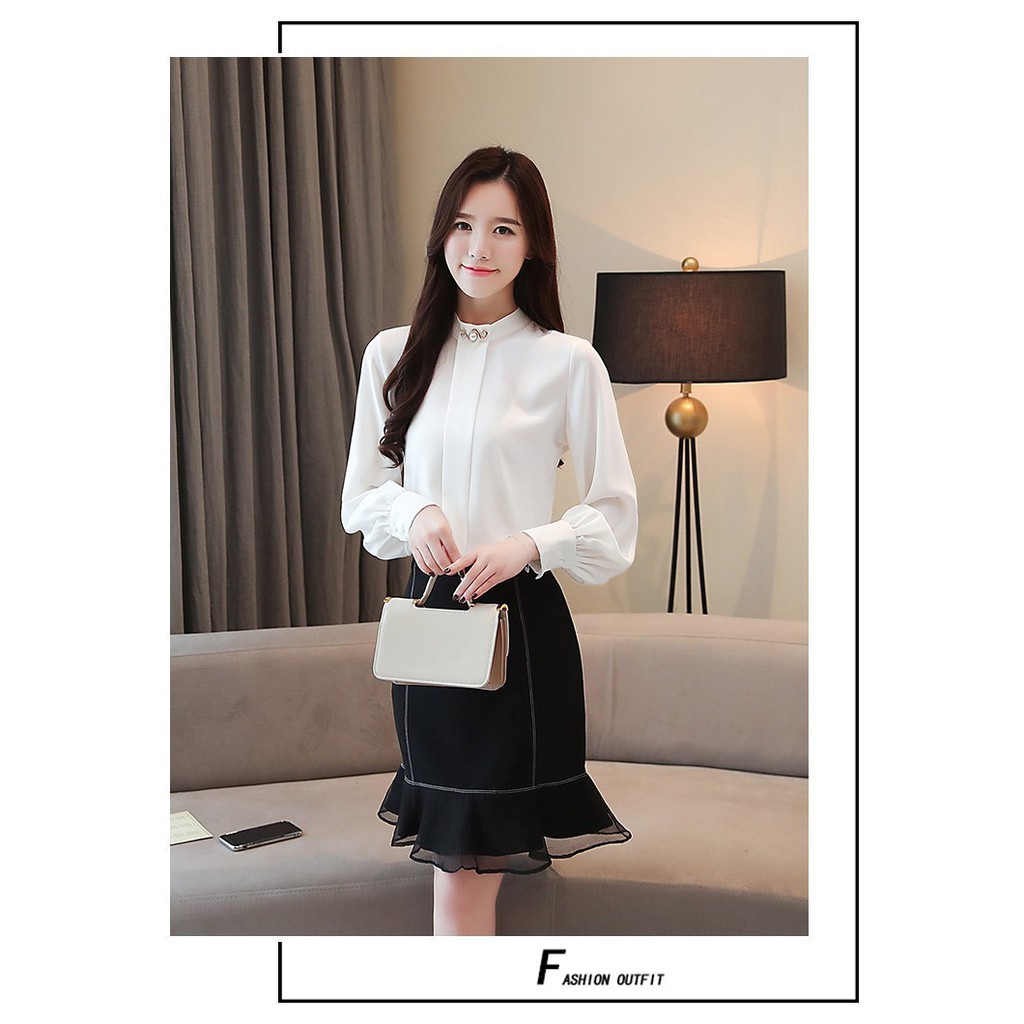 Áo sơ mi công sở ❣️FREESHIP❣️ Áo Kiểu Jammi Đính Ngọc - Hàng thiết kế chuẩn