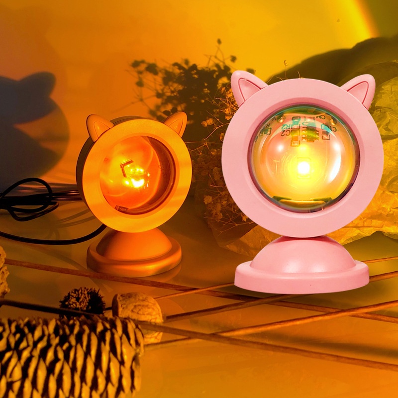 Đèn LED chiếu hình hoàng hôn độc đáo trọng lượng nhẹ có thể điều chỉnh dùng cho phòng ngủ