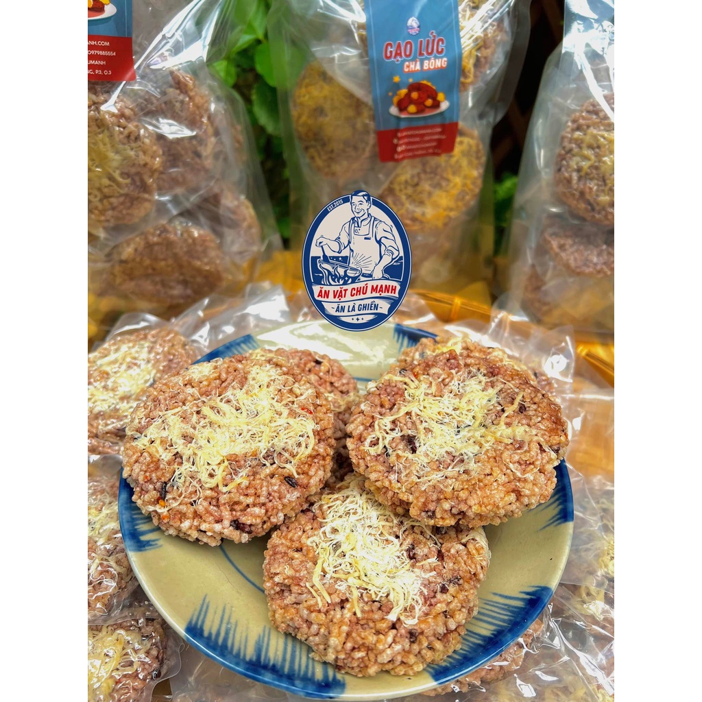 Cơm Cháy Gạo Lức Sấy Tròn Chà Bông