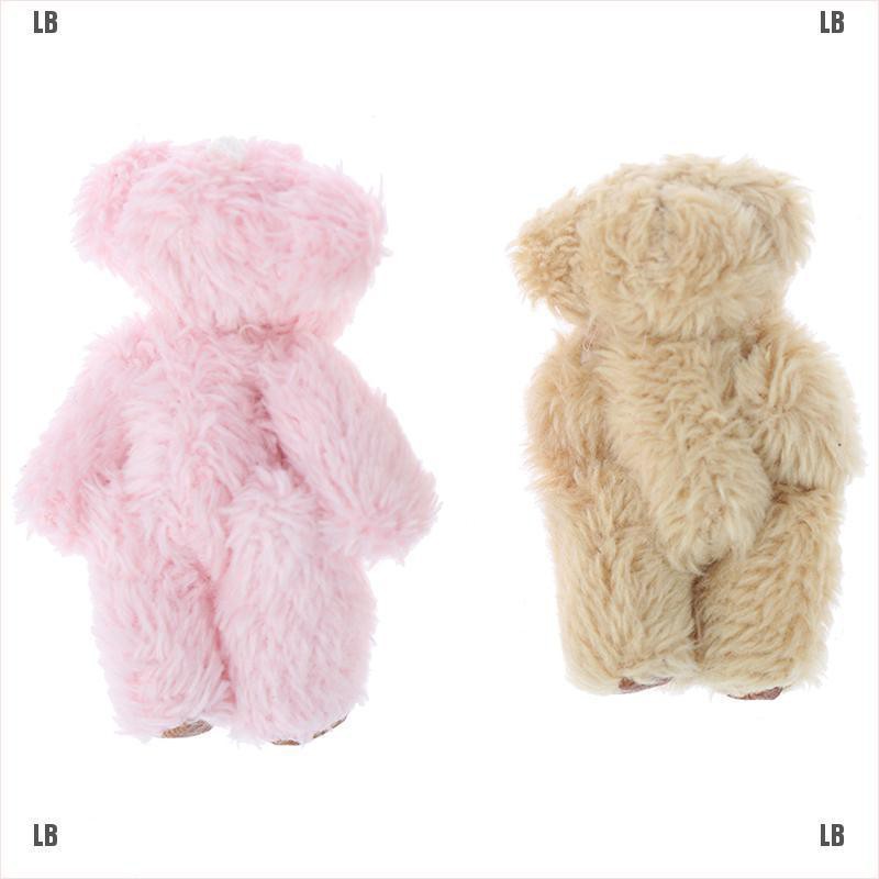 Gấu Bông Teddy Dễ Thương 4,5Cm Màu Trơn Và