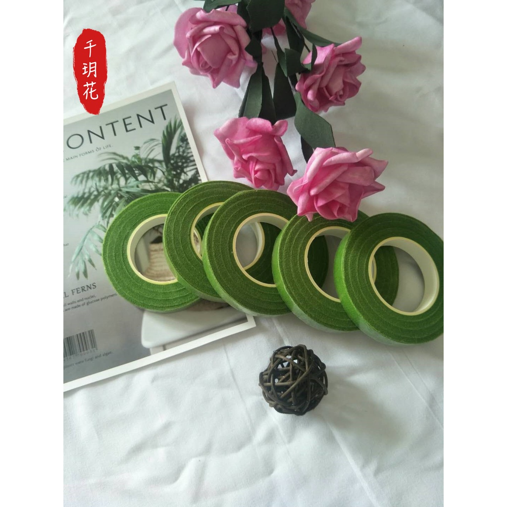 Băng keo sáp, băng dính sáp, sáp quấn cành hoa voan,hoa giấy,hoa đá pha lê, làm đồ trang trí handmade