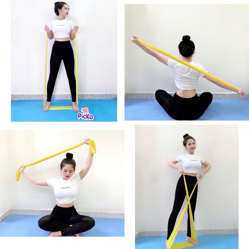 Dây kháng lực cao su đàn hồi FOXVALLEY Line Band hỗ trợ tập Gym, Yoga, Fitness PICKO