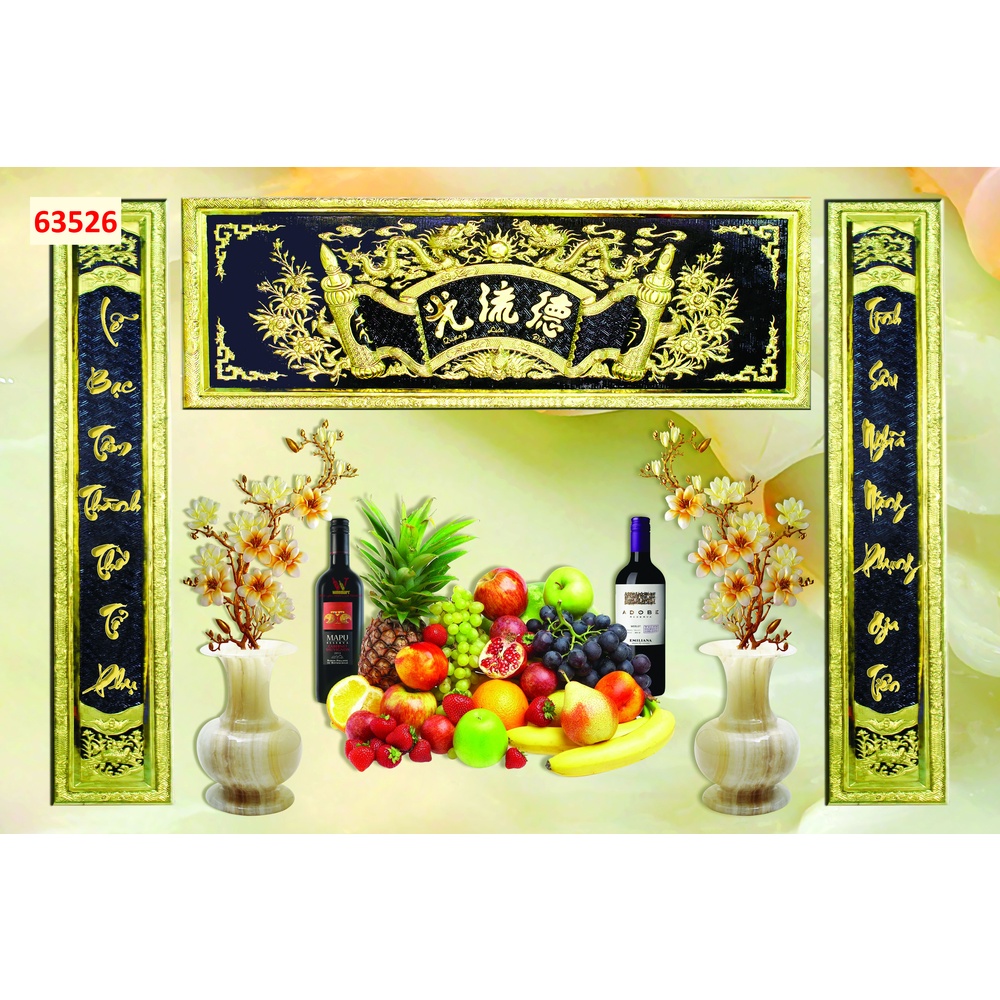 Tranh dán tường 3D Phòng Thờ Trang Nghiêm