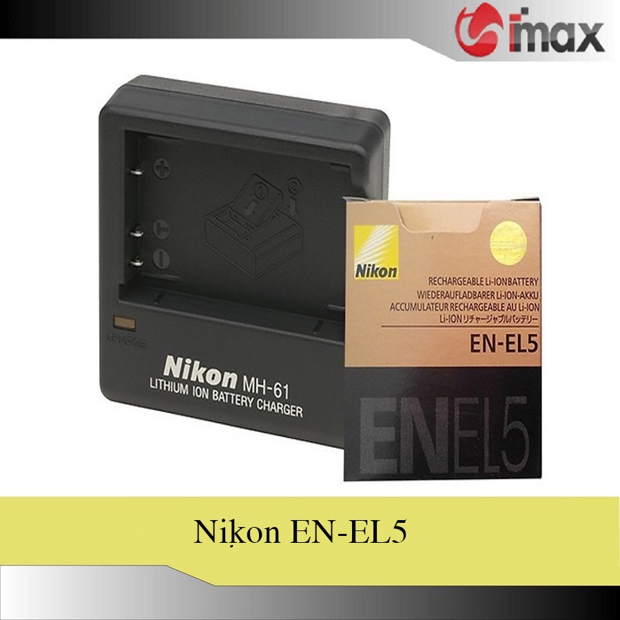 Bộ 01 pin Nikon EN-EL5 + 01 sạc Nikon MH-61 - Hàng nhập khẩu