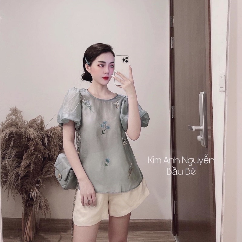 SET XANH HOA THÊU