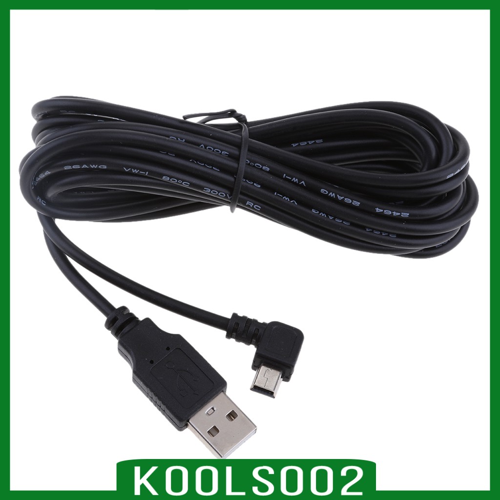Dây Cáp Sạc USB Mini 5V 2A 90 Độ 3.5M Koolsoo2