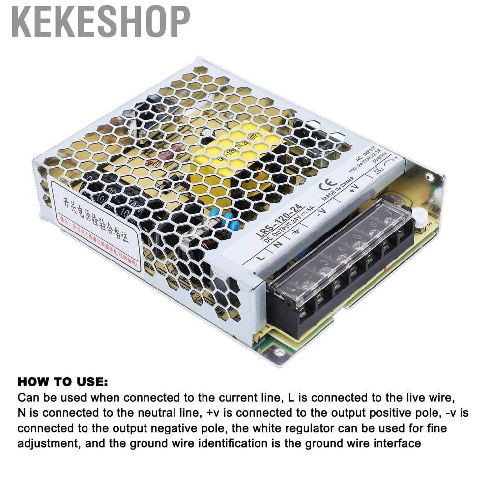 Kekeshop BERM Switching Power Supply with LED Indicator Transformer Driver 120W 85~264VAC