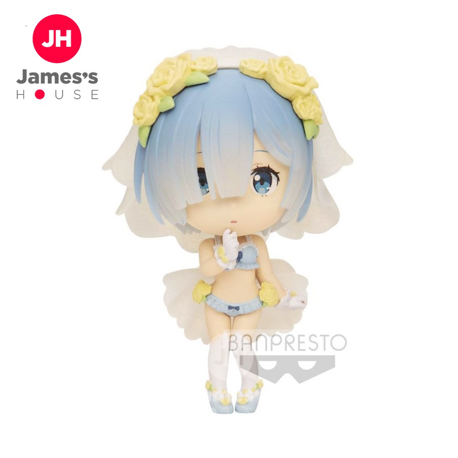 Mô Hình Figure Chính Hãng Anime Re:Zero, Ram &amp; Rem, CHIBI KYUN, BANPRESTO, Nhật Bản