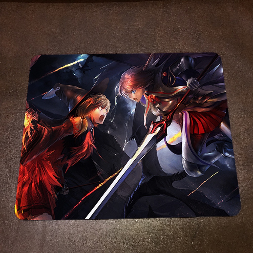 Lót chuột máy tính Anime Pixiv Fantasia Wallpapers 1 Mousepad cao su êm ái. Nhận in theo yêu cầu