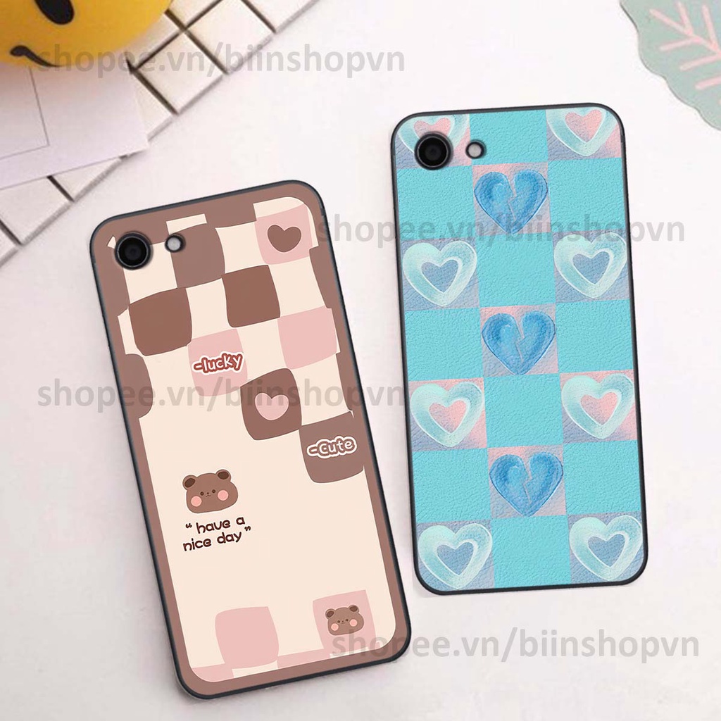 Ốp Vivo Y81 / Y83 caro trái tim nhiều màu sắc, đầy cá tính, khẳng định phong cách