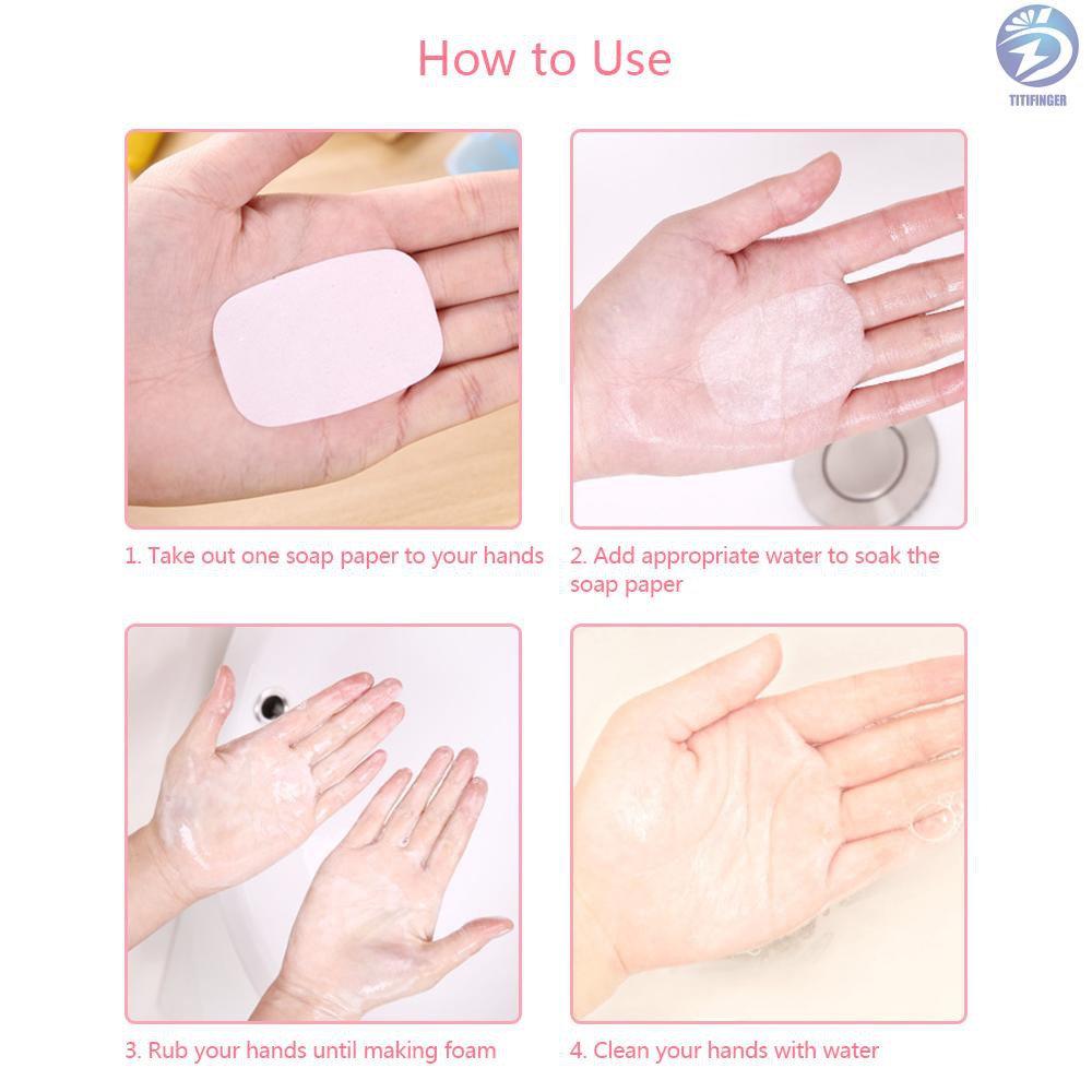 (Hàng Mới Về) Set 20 Xà Phòng Giấy Mini Dùng Một Lần Tiện Dụng Khi Đi Du Lịch | BigBuy360 - bigbuy360.vn