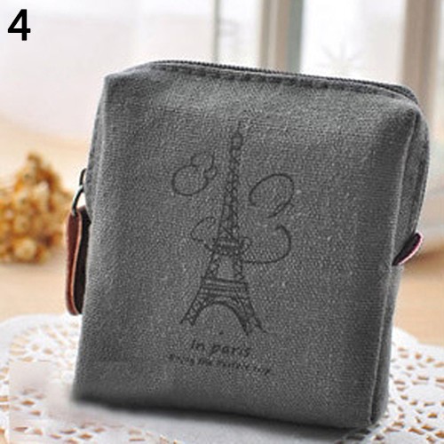 Ví đựng tiền xu chất Linen cho nữ
