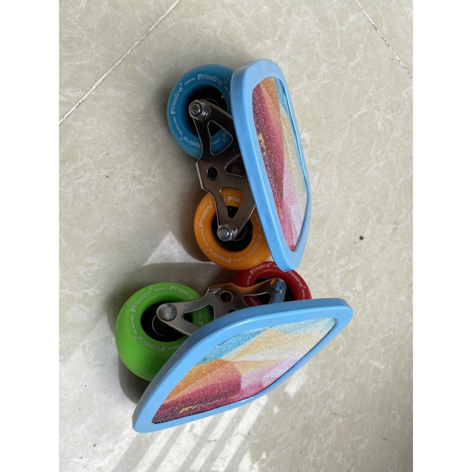 VÁN TRƯỢT FREELINE SKATE SẮT BO XANH DƯƠNG  BO TỰ CHỌN