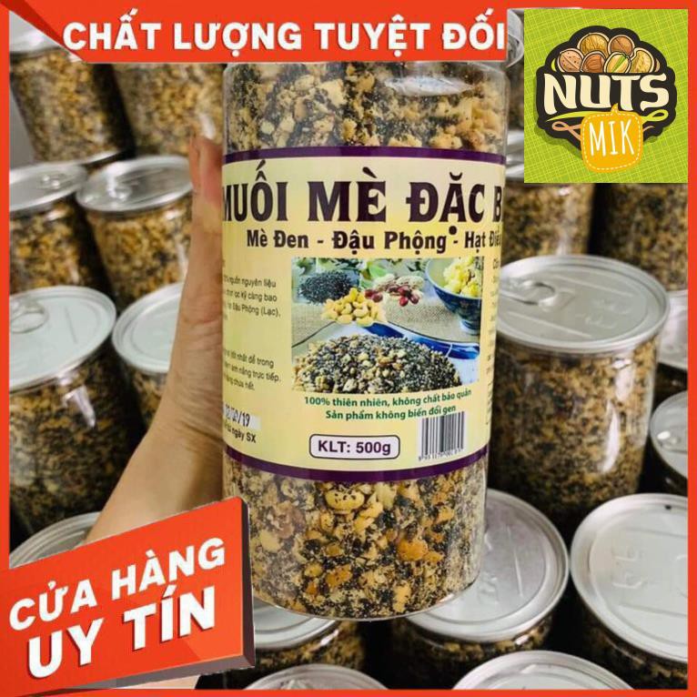 [GIÁ XƯỞNG] MUỐI MÈ ĐẬU PHỘNG HẠT ĐIỀU Ăn Chay Ăn Kiêng 500g