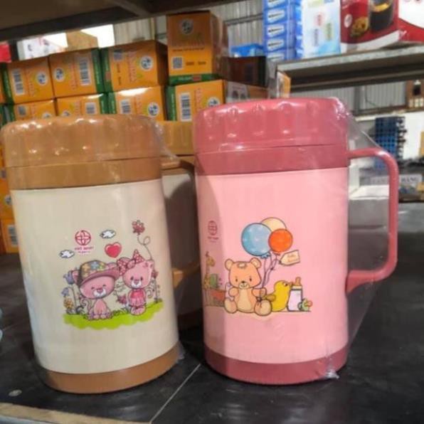 Ca Giữ Nhiệt Việt Nhật (Mã 6106/6107/6108) Size 350ml, 500ml, 750ml- Ca Giữ Nhiệt Thức Ăn, Cốc Giữ Ấm, Bình Ủ Nhiệt