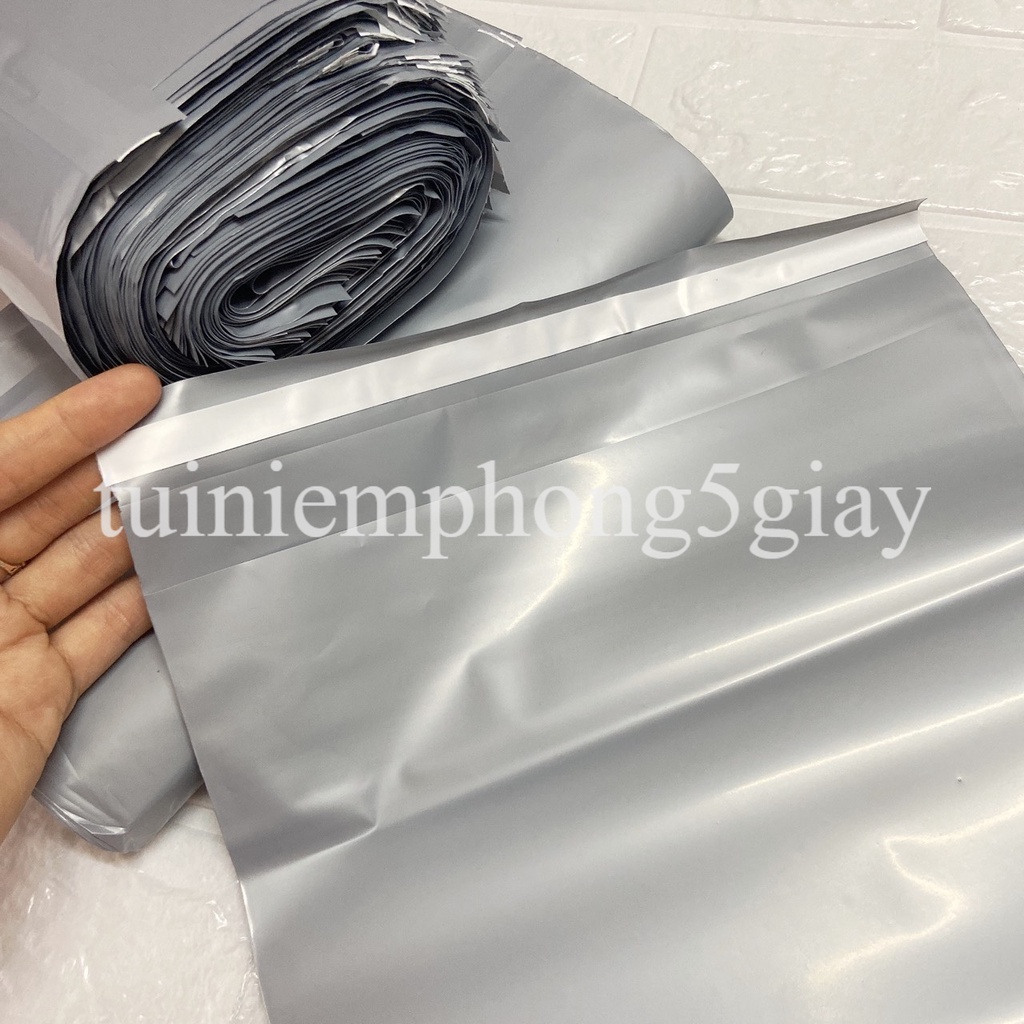 [1Kg–Màu Xám Bạc-Đủ size] Túi gói hàng niêm phong tự dính - túi đóng hàng chuyển phát nhanh có sẵn keo dính – 5 GIÂY