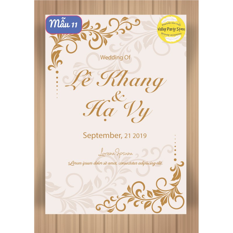 Bảng Cổng Trang Trí Đám Cưới - Wedding