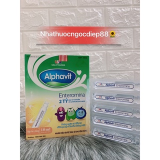 Alphavit men enteromina hộp 20 ống date mới