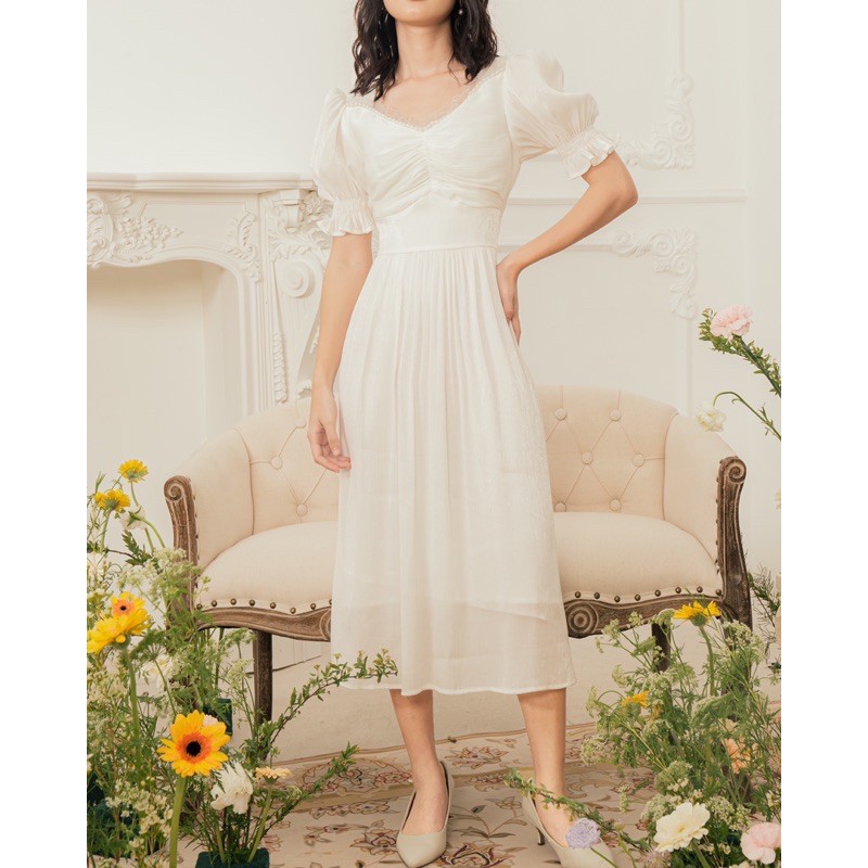 [Mã FASHIONMALLT4 giảm 15% đơn 150k] The19club - Váy cotton óng ánh Emma