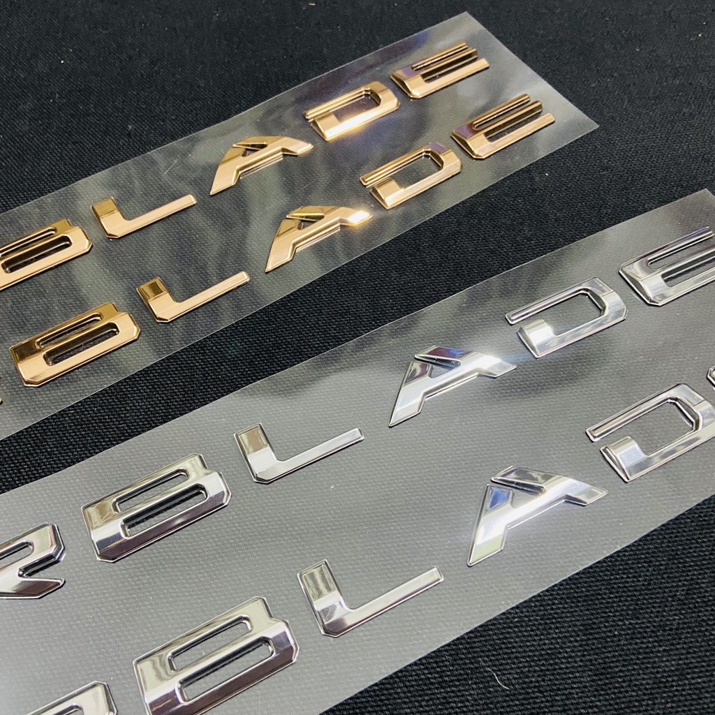 Bộ tem AIR BLADE dán các đời xe 125cc, 150cc chất liệu nhựa cứng xi chrome bóng cao cấp