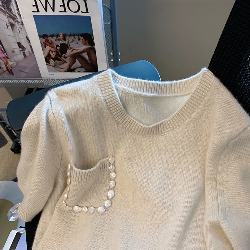 Xiaoxiang Áo Sweater Tay Ngắn Phong Cách Mới Cao Cấp Thời Trang Mùa Xuân Cho Nữ