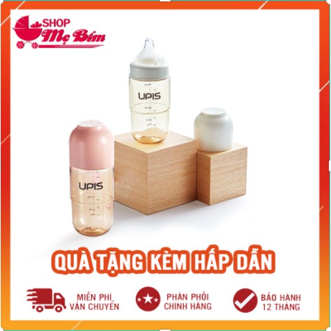 ✔️ ĐỦ SIZE✔️ Bình sữa UPIS Hàn Quốc 180ml/260ml chính hãng - Bình sữa cho trẻ sơ sinh PES  không BPA