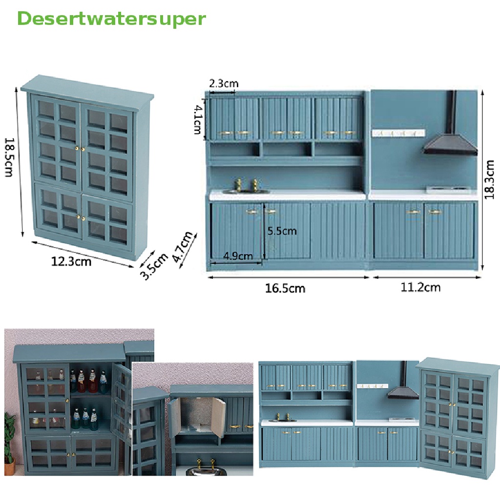 Tủ Bếp Mini Tỉ Lệ 1: 12 Trang Trí Nhà Búp Bê
