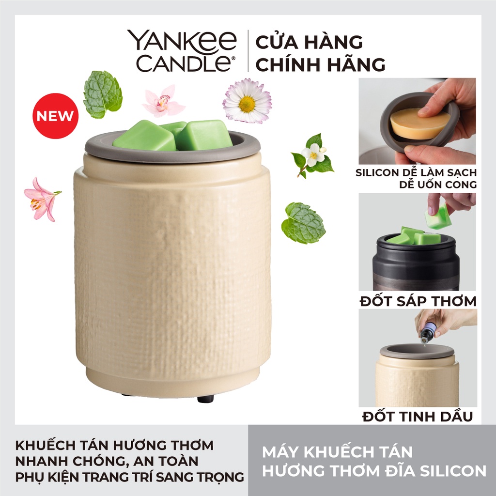 Máy khuếch tán hương thơm Yankee Candle - Đĩa Silicon Natural Linen