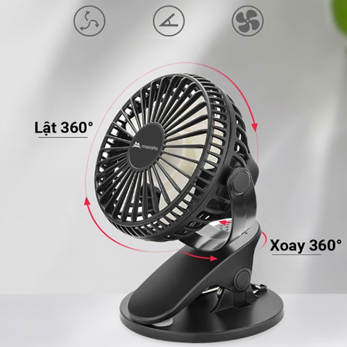 Quạt Tích Điện Mini Mocato Air M503 Quạt Để Bàn Chống Nóng Điều Hòa Nhiệt Độ Bảo Hành 12 Tháng