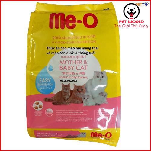 Thức ăn mèo dạng viên hạt Me-o Mother and baby- Hạt thức ăn cho mèo Mẹ và Con 1.1kg