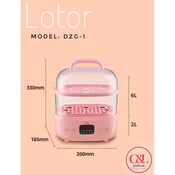 Nồi hấp hai tầng đa năng LoTor DZG-1