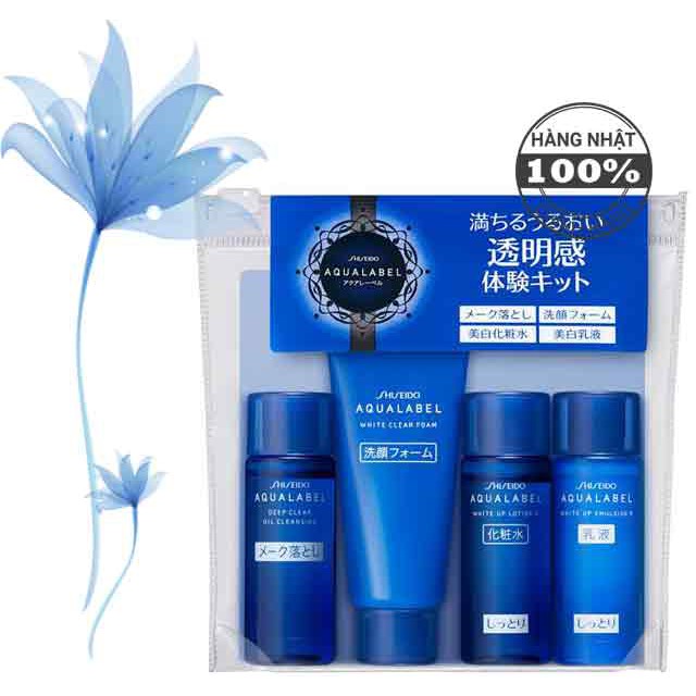 Set mini shiseido aqualabel 4 món