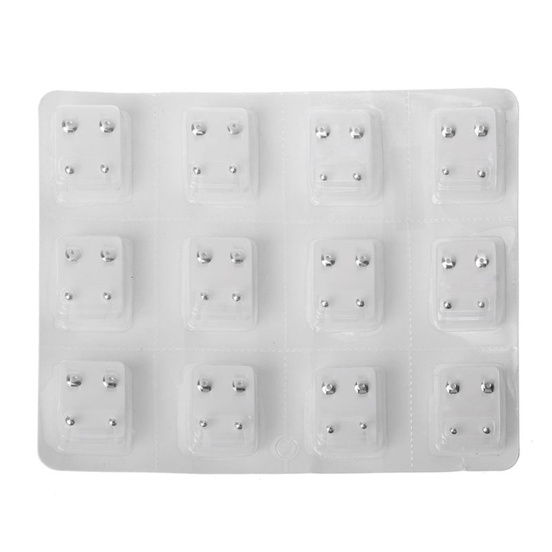 Set 12 Cặp Khuyên Tai Dùng Một Lần Không Gây Dị Ứng