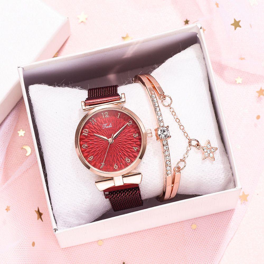 CACTU Đồng Hồ Quartz Dây Da Thiết Kế Đơn Giản