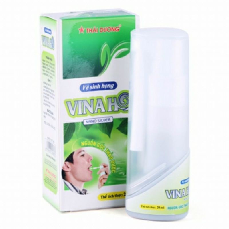Xịt Họng Thảo Dược VINAHO Thái Dương⚡Cam Kết Chính Hãng⚡20ml