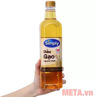 Dầu gạo nguyên chất Simply chai 1L