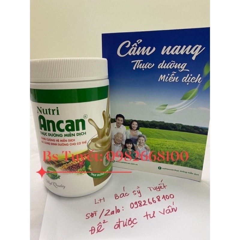 Thùng 6 lọ Nutri Ancan- Thực dưỡng miễn dịch- 350k/ hũ 400gr