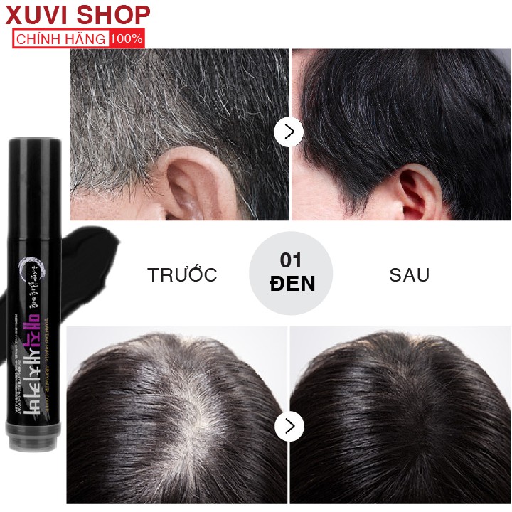 Bút Nhuộm Phủ Che Tóc Bạc Thành Đen Siêu Tốc Bền Màu YUANTAO Hàn Quốc Cao Cấp Chính Hãng Dạng Thỏi Hair Stick- XUVI SHOP | BigBuy360 - bigbuy360.vn