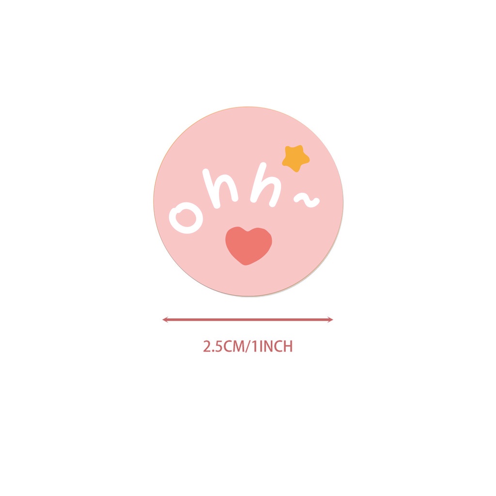 Set 500 Miếng Dán Trang Trí Hình Thỏ/Gấu Dễ Thương DIY