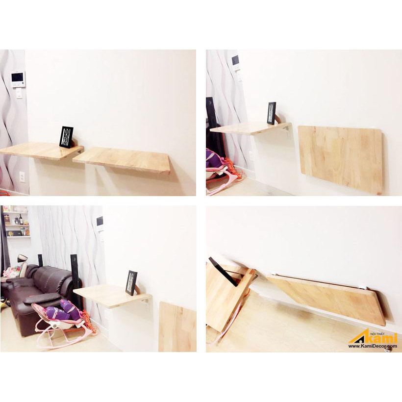 Bàn Gấp Treo Tường Thông Minh KAMI DECOR Size Lớn Chịu Tải 60kg | BigBuy360 - bigbuy360.vn