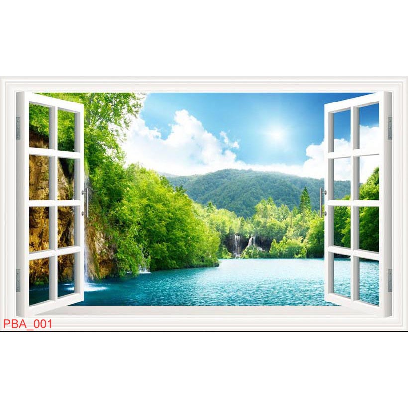 TRANH DÁN TƯỜNG CỬA SỔ - TRANH DECOR PHÒNG