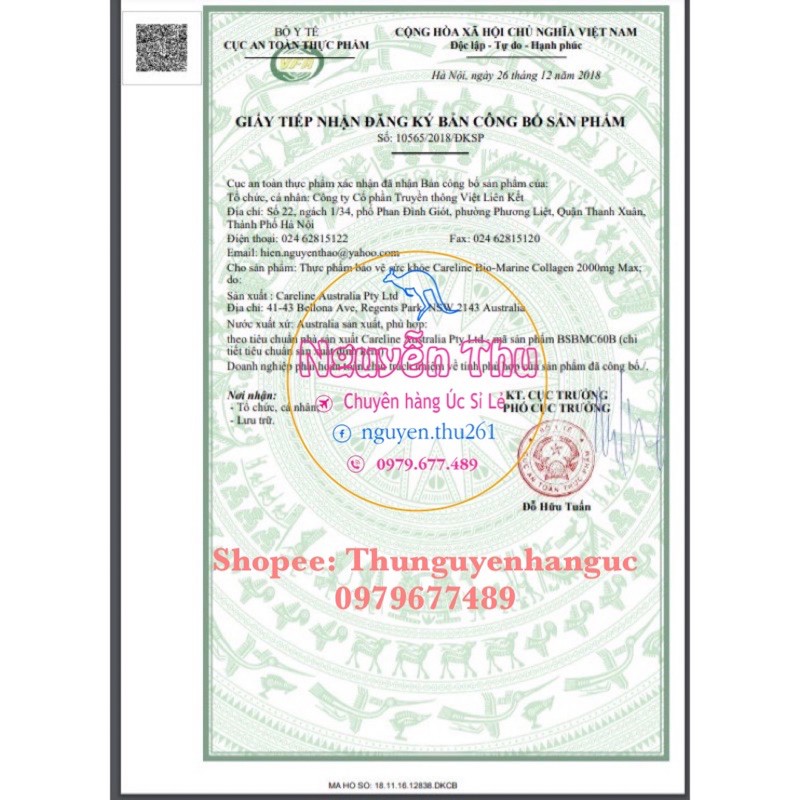 (Chính_hãng)Collagen Thủy sinh Careline Bio - Marine, Collagen Careline ÚC 100 viên | BigBuy360 - bigbuy360.vn