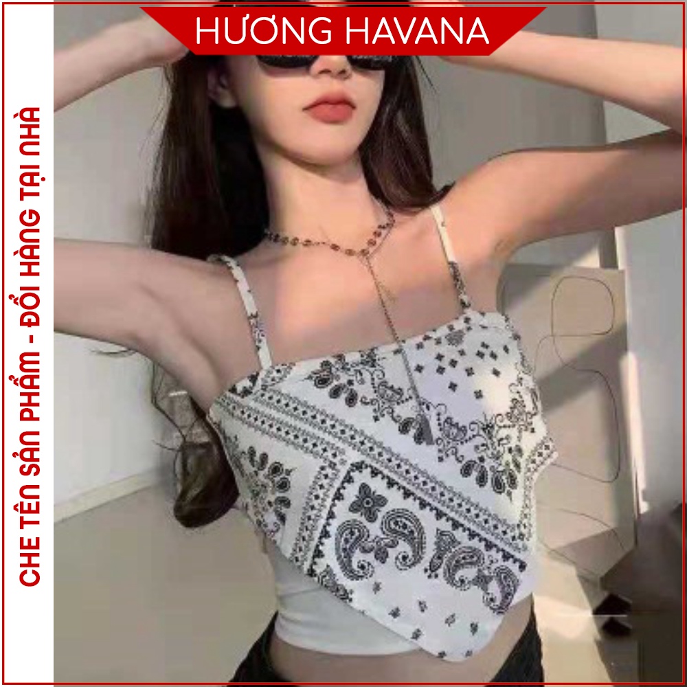 Áo bra yếm họa tiết BOHO thổ cẩm, áo ngực đa năng Havana FLA32