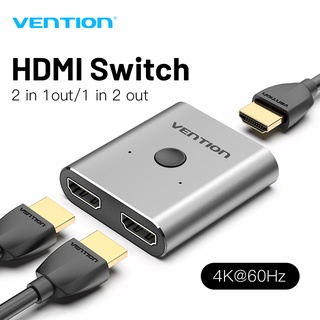 Vention HDMI Splitter 4K 60Hz HDMI 2.0 Switcher 1in 2out 2in 1out for PS4