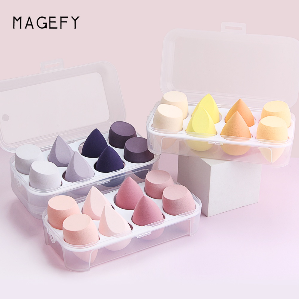MAGEFY 8 miếng mút trang điểm kèm hộp