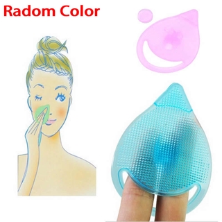1 Miếng Silicon Mềm Rửa Mặt Tẩy Tế Bào Chết Loại Bỏ Mụn Đầu Đen