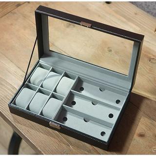 Hộp đựng 6 đồng hồ + 3 kính