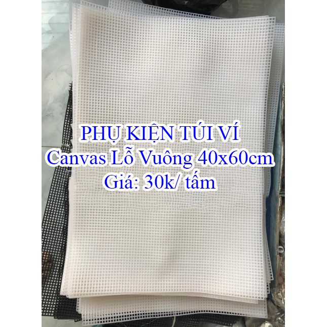 Canvas Lót Túi Hình Chữ Nhật (Size 33*50cm và 40*60cm)